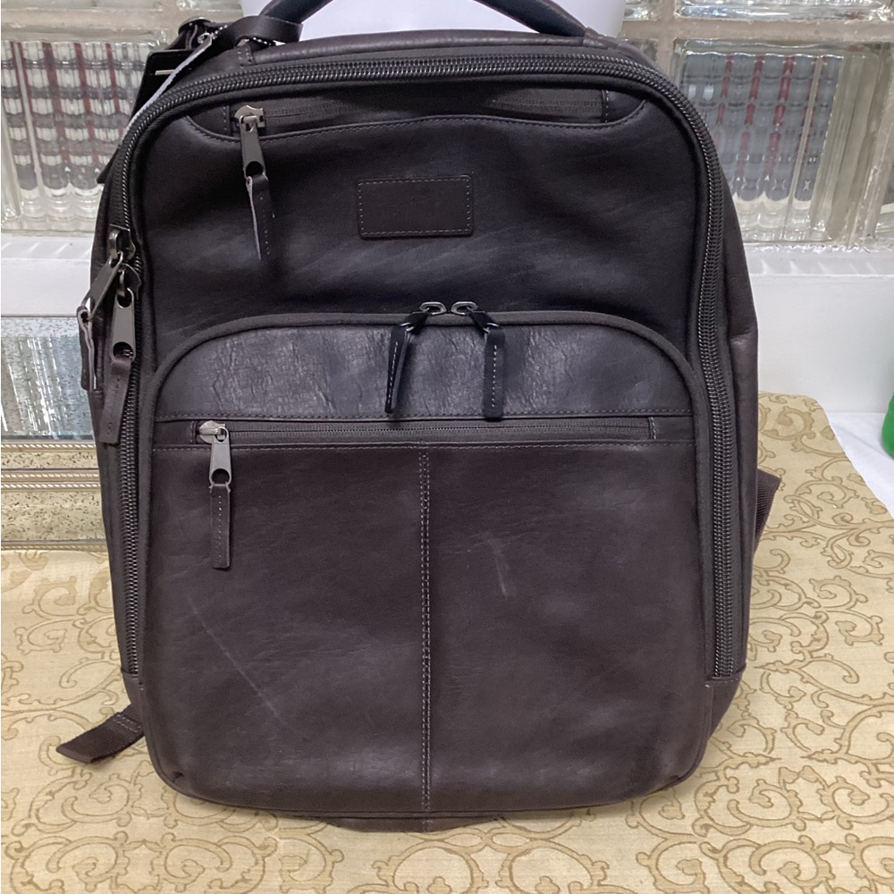 Renwick Leather Laptop Backpack